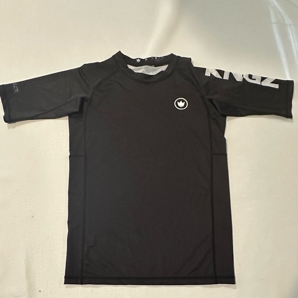 Kingz BJJ Rash Guard Black Size M